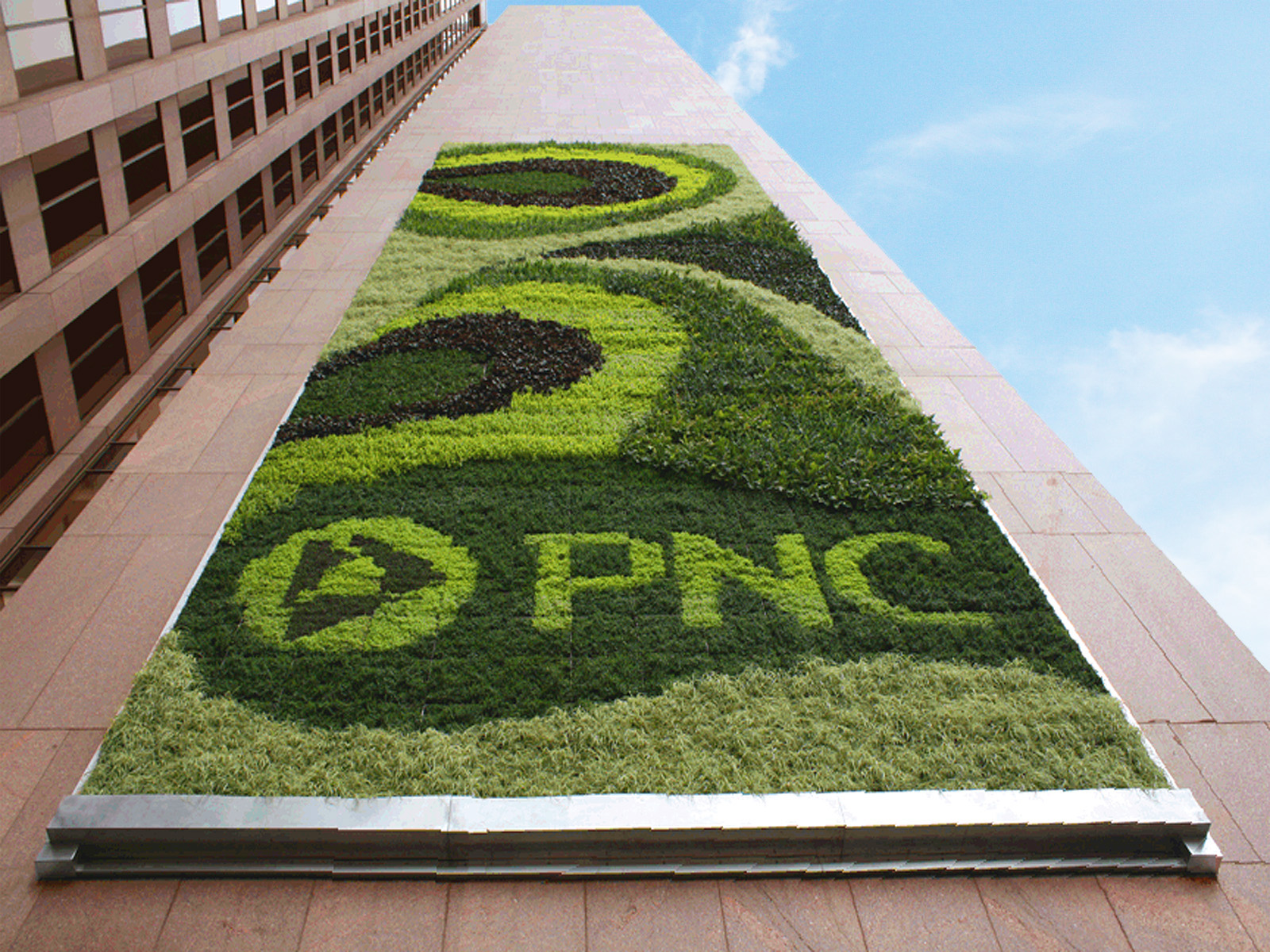 PNC Green Living Wall by Fisher ARCHitecture
