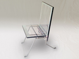 The RG1: the world’s first radiant heated glass chair