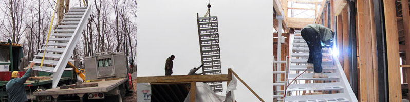 Edgar House Stair Construction process