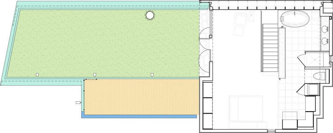 Second Floor and Green Roof plan