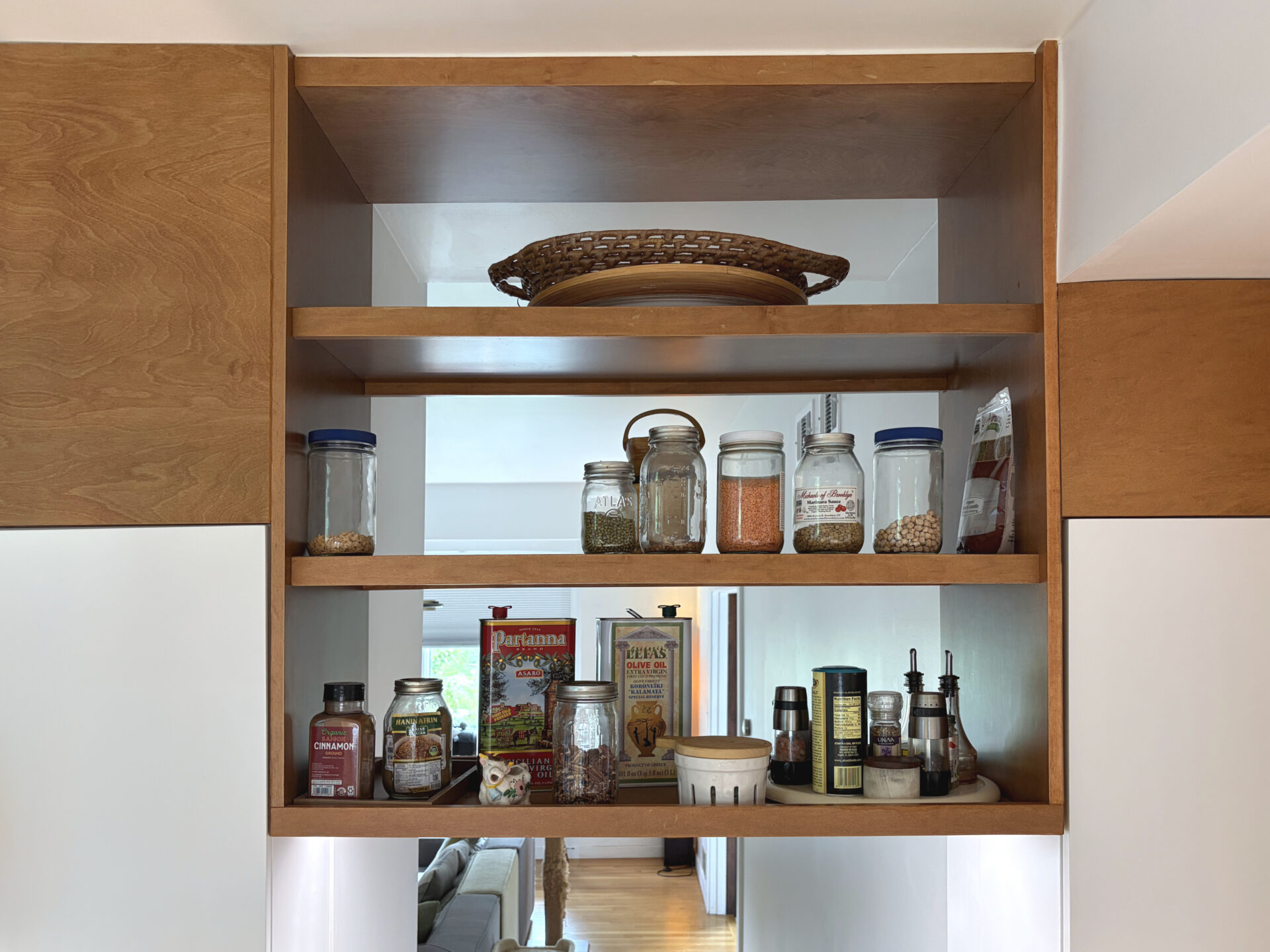 custom woodwork shelves in Historic Highland Park Home Renovation
