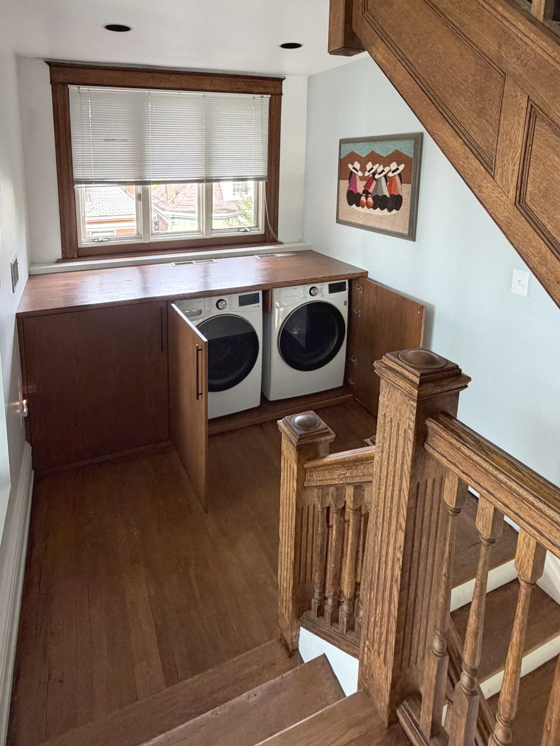 hidden laundry in this Historic Highland Park Home Renovation
